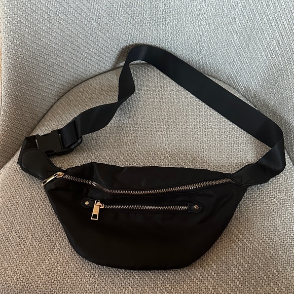 a new day | Black Adjustable Fanny Pack - Picture 1 of 3